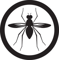 Artistic Mosquito Logo Detailed Mosquito Illustration