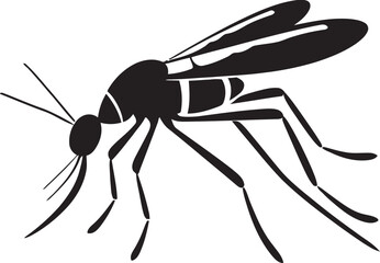 Minimalistic Mosquito Concept Stylish Mosquito Graphic