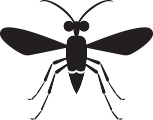 Fototapeta premium Clean Mosquito Icon Modern Mosquito Logo Concept