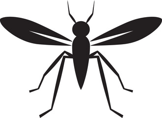 Abstract Mosquito Badge Elegant Mosquito Symbol Design