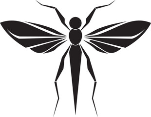 Bold Mosquito Vector Mark Graceful Mosquito Illustration