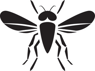 Abstract Mosquito Vector Symbol Stylish Mosquito Graphic Art