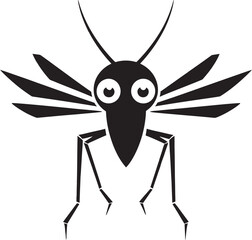Futuristic Mosquito Logo Symbolism Vintage Mosquito Insignia