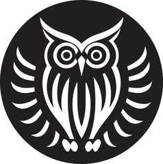 Owlet Silhouette Illustration Vector Owl Logo Collection