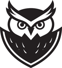 Enchanted Forest Owl Design Wise Old Owl Symbol