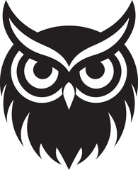 Owl Family Emblem Set Moonlit Owl Vector Art