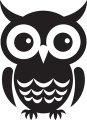 Enigmatic Owl Logo Concept Minimalist Owl Emblem