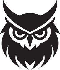 Crescent Moon Owl Artwork Owl in the Night Sky