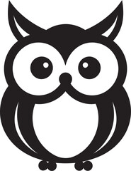 Owl in the Night Sky Enigmatic Owl Logo Concept