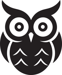 Owl Soaring at Dusk Minimalist Owl Emblem