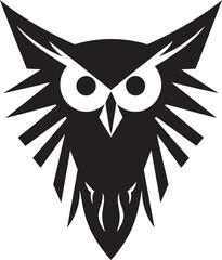 Wise Old Owl Symbol Nocturnal Owl Profile