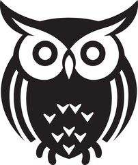 Enigmatic Owl Vector Night Owl in Forest