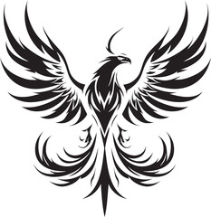 Noir Phoenix Heraldry Firebird of the Eclipse
