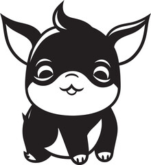 Piggy in the Spotlight Bold Pork Vector Symbol