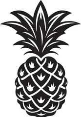 Abstract Pineapple Mark Geometric Noir Icon