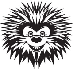 Porcupine Spike Contemporary Branding Porcupine Quill Iconic Insignia