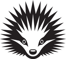 Black Porcupine Quill Shield Porcupine Quill Stylish Insignia