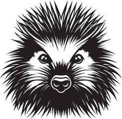 Porcupine Spike Geometric Symbol Black Porcupine Spike Premium Mark