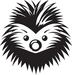 Fototapeta premium Porcupine Spike Luxury Crest Porcupine Quill Premium Badge