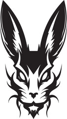 Sleek Hare Abstract Logo Minimalistic Bunny Monogram