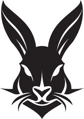 Intricate Bunny Crest Design Stylish Rabbit Silhouette Badge