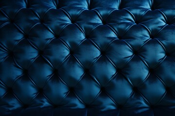 Velvet Upholstered Classic Furniture in Deep Blue Rhombus Pattern: Textured Background