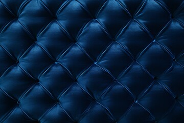 Velvet Upholstered Classic Furniture in Deep Blue Rhombus Pattern: Textured Background