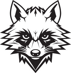 Modern Masked Bandit Badge of Excellence Abstract Black Masked Bandit Vector Icon