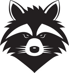 Dynamic Black Masked Bandit Design Elegant Raccoon Symbolic Mark