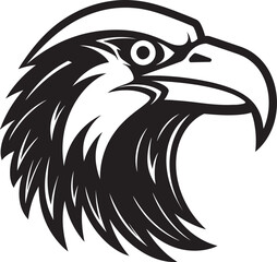 Sleek Raven Silhouette Symbol Raven Silhouette Geometric Mark