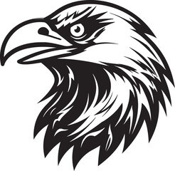 Stylish Black Bird Icon Graceful Crow Badge of Honor