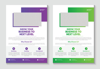 corporate business multipurpose flyer design and brochure cover page template