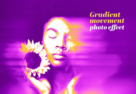 Gradient Movement Photo Effect