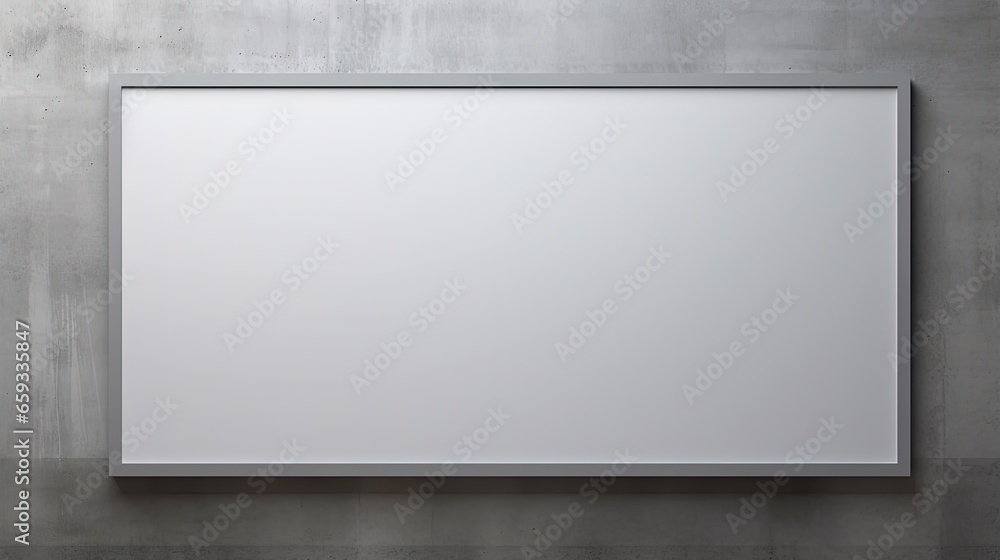 Aufkleber window form screen, copyspace, design blank space, mock up, white square speech bubble on paper gray