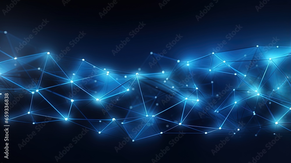 Poster abstract technology futuristic geometrical and science blue neon background with space for copy. ple