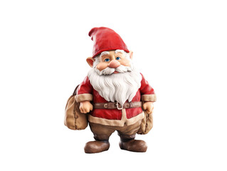 Obraz premium Santa Clous figure isolated in a white background