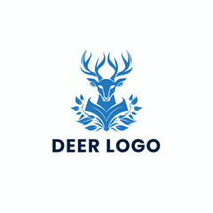Deer Gradient Colorful Logo. Deer Head Logo Design