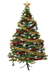 Christmas Tree with Festive Ornaments
