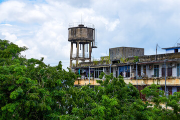 Traditional old water tower used in rural China