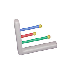 Line Charts And Diagrams 3d icon 