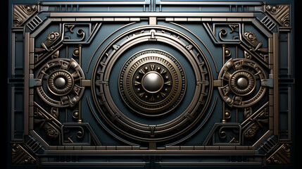 幾何学的な金属パネル
