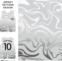 Abstract wave concept vector jersey pattern template for printing or sublimation sports uniforms football volleyball basketball e-sports cycling and fishing Free Vector.