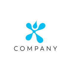 Water splash shape architecture construction line wire frame business, logo, design, brand identity, flat logo, company, editable, vector