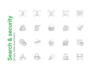 Search & security roondy detailed icons
