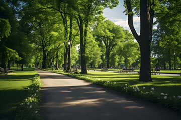 A City Park Filled with Trees, Plants, and Wildlife