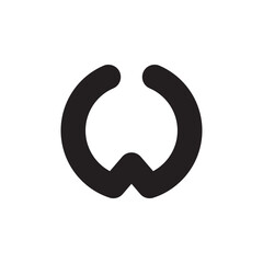 Letter w typography globe international beauty business, logo, design, brand identity, flat logo, company, editable, vector