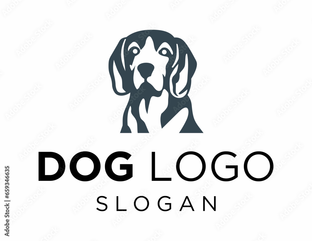 Aufkleber logo design about dog on a white background. made using the coreldraw application.