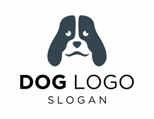 Logo design about Dog on a white background. made using the CorelDraw application.