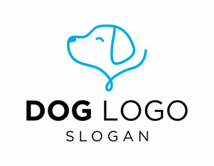 Logo design about Dog on a white background. made using the CorelDraw application.