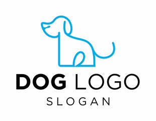 Logo design about Dog on a white background. made using the CorelDraw application.